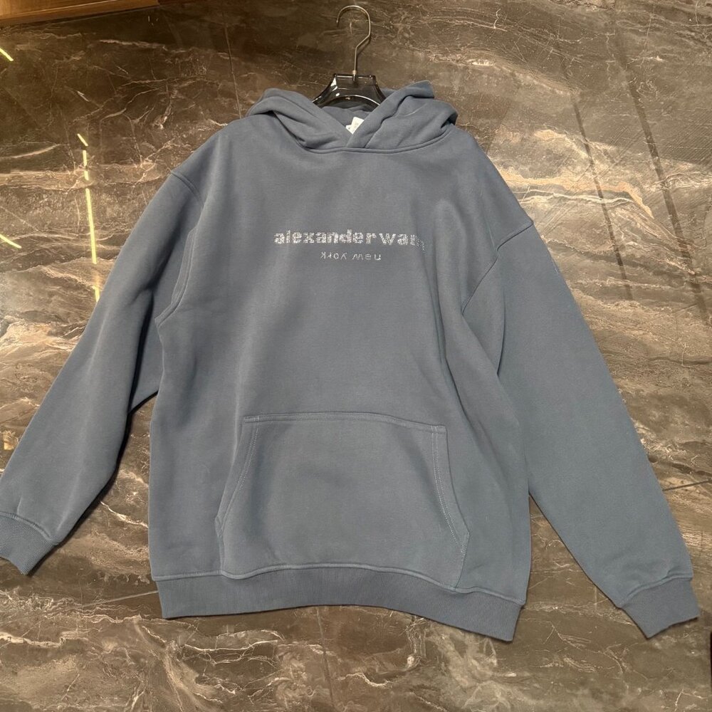 Alexander Wang Foggy Blue Water Drop Sweatshirt